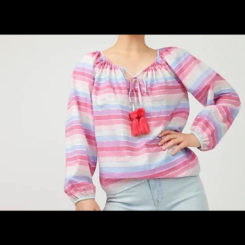 J.Crew Peasant top